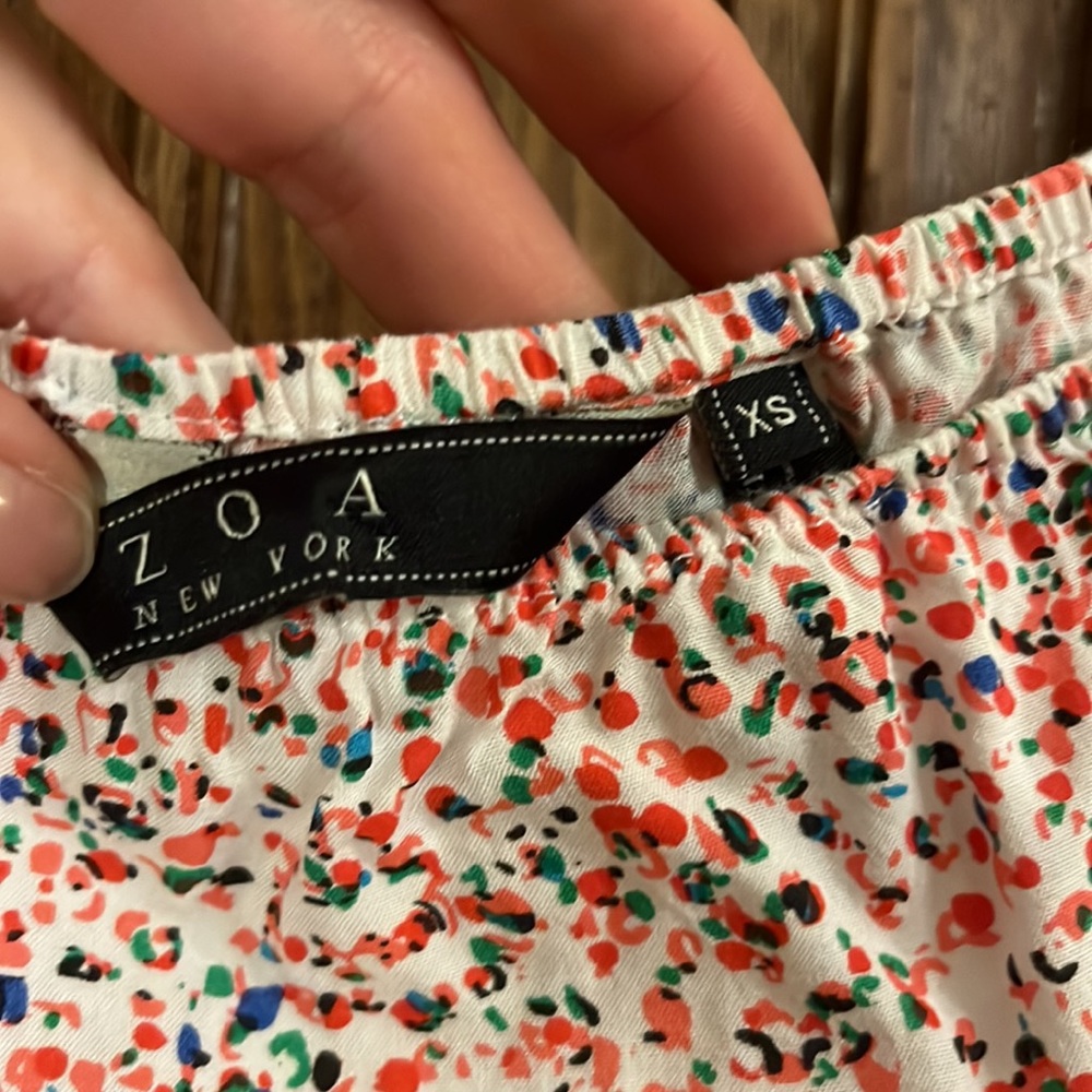 ZOA MULTICOLOR STRAPLESS ROMPER - Picture 9 of 12